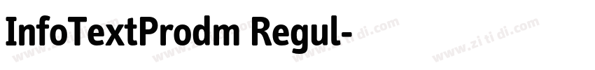 InfoTextProdm Regul字体转换
